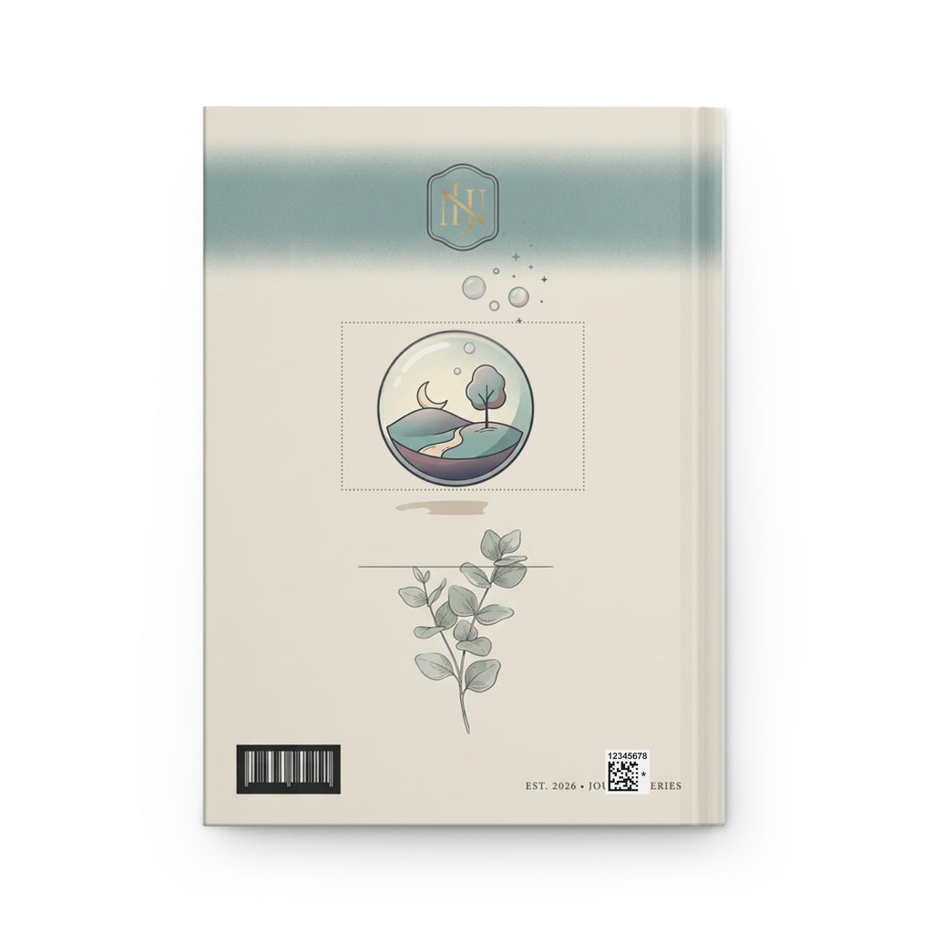 Hardcover Journal — Botanical Minimalist Notebook for Daily Thoughts & Notes