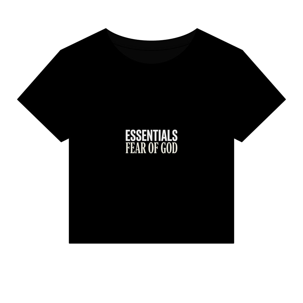 Women's Micro Rib Baby Tee — Cropped Ribbed Baby Tee