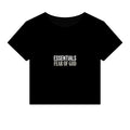 Women's Micro Rib Baby Tee — Cropped Ribbed Baby Tee